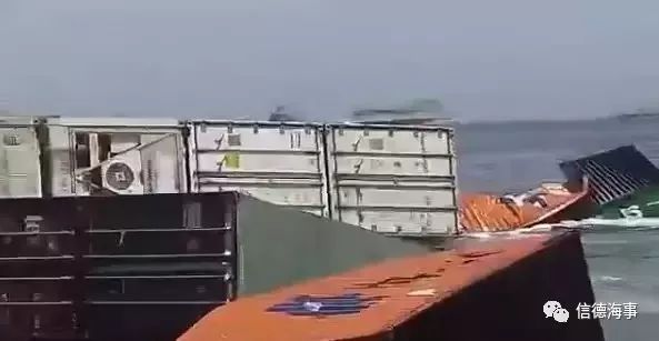 突发！赫伯罗特和以星大型集装箱船在卡拉奇码头相撞，大量货柜落水受损！（附视频）