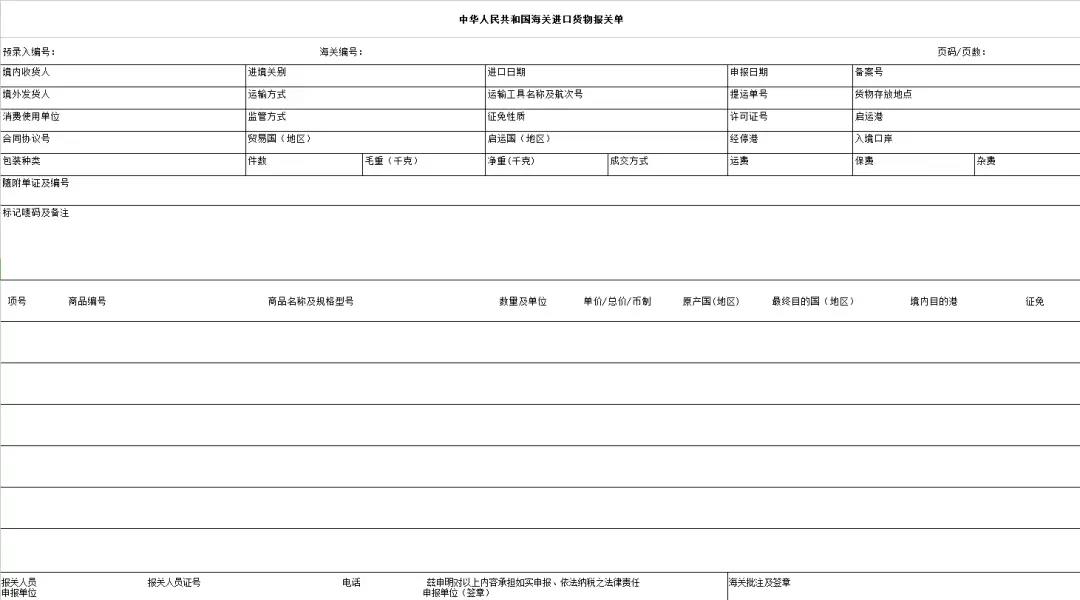 【重要】今天起，新版报关单试运行，这些变更和注意点！内附新版《海关进出口货物报关单》