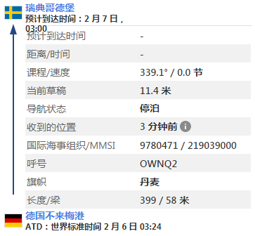 事故更新：Mumbai Maersk今日抵达哥德堡港