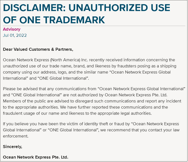 船公司紧急通知！谨防这些欺诈行为，避免经济损失