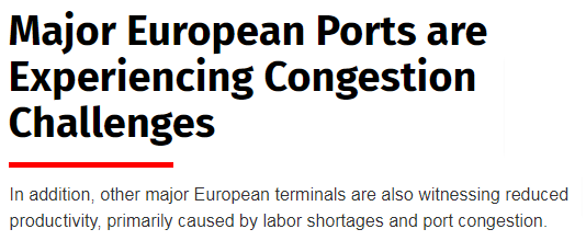 这些国家的港口非常拥挤，所有的