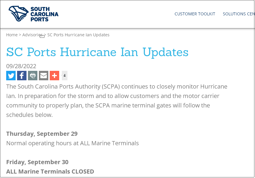 超强飓风登陆美国佛州！道路关闭，港口/机场暂停运营，数千航班被取消
