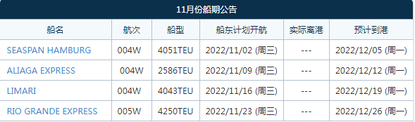 11月起，赫伯罗特这条中德快线CGX将新增挂靠上海和安特卫普