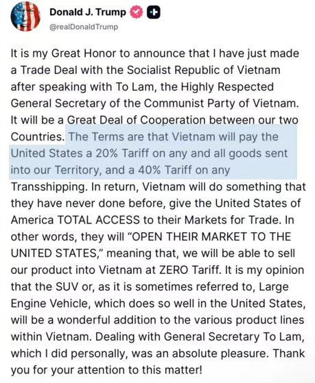 美越贸易协议的真正目标是